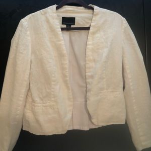 Cynthia Rowley White Linen Blazer